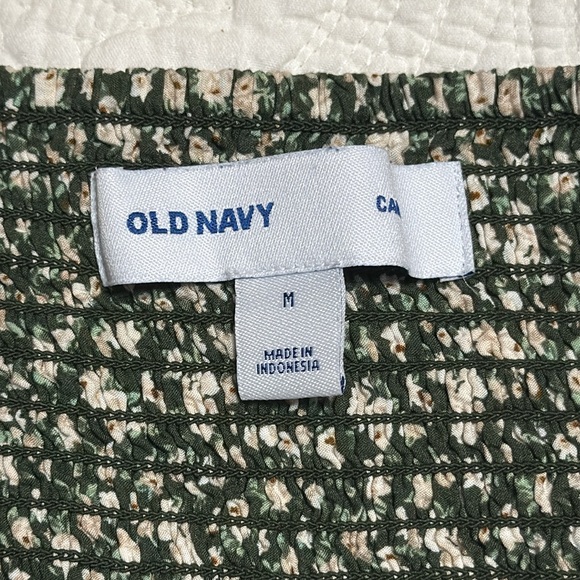 Old Navy Floral Green Dress Size M - Picture 4 of 5